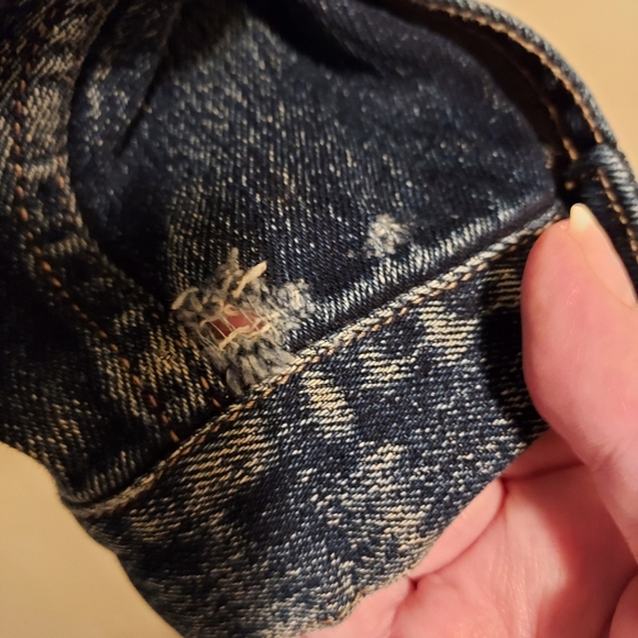 Classic American C'EST C'T TOI Jeans USA 🇺🇸 XL Dark Denim Jean Jacket vintage - Picture 5 of 12